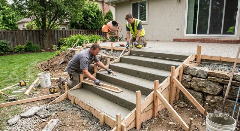 Concrete Stairs Installation Service